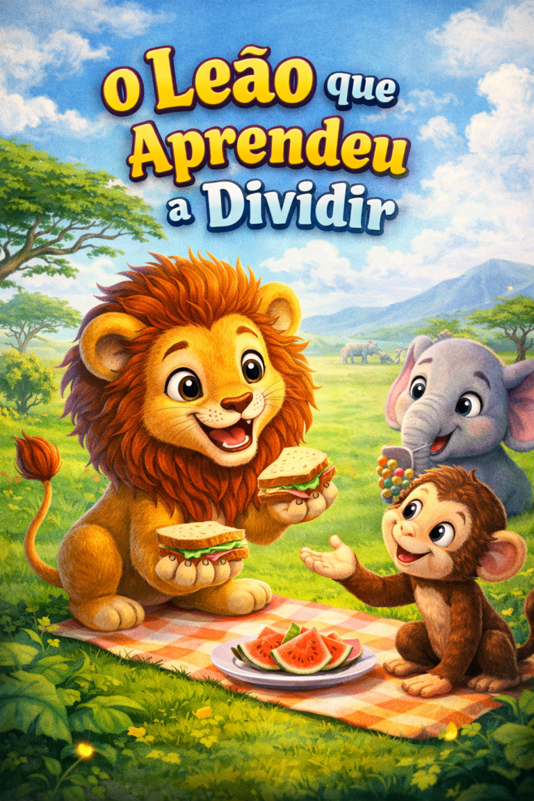 🦁 O Leão que Aprendeu a Dividir