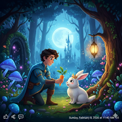 🐇💫 O PRÍNCIPE E A COELHA — O BEIJO QUE QUEBRAVA ENCANTOS 