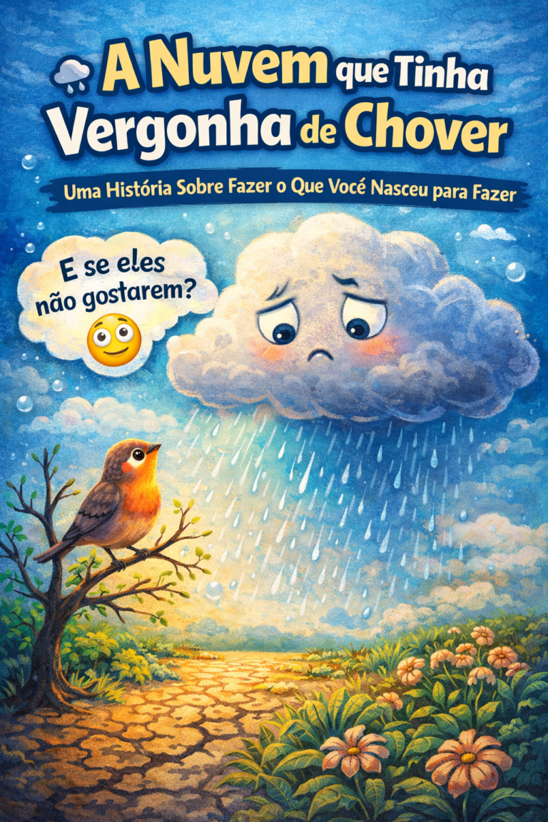 🌧️ A Nuvem que Tinha Vergonha de Chover