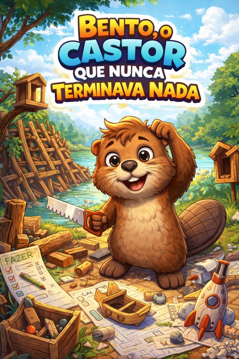 📖 4. Bento, o Castor que Nunca Terminava Nada