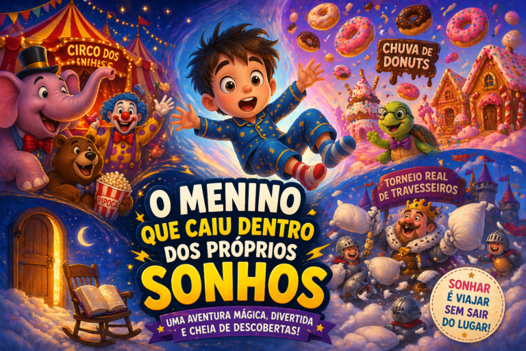 🌙 O Menino que Caiu Dentro dos Próprios Sonhos